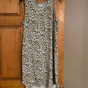 Wonderly Leopard Print Midi Dress